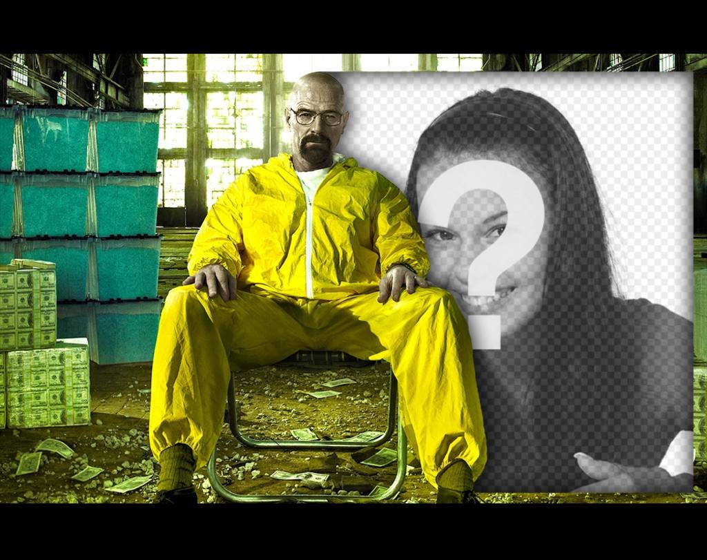 Foto efeito para os fãs da série Breaking Bad ..