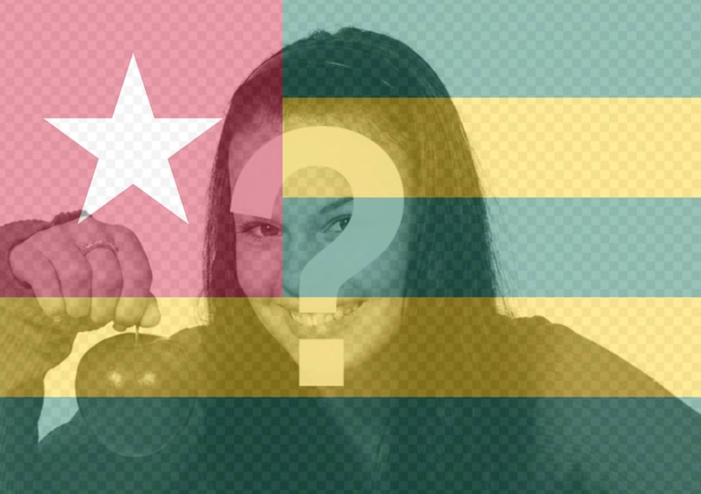 Editar sua foto com a bandeira de Togo filtro ..