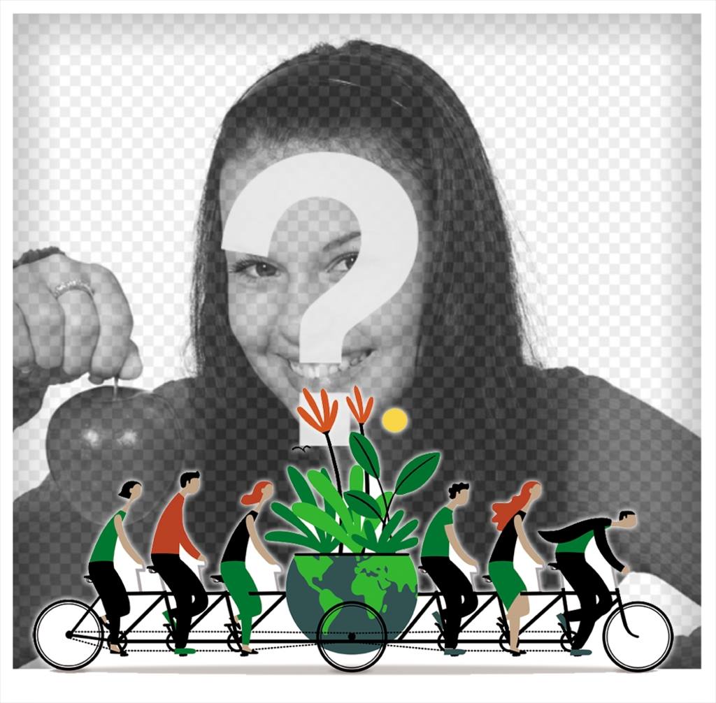 Efeito para a sua imagem de perfil para celebrar o Dia da Terra ..