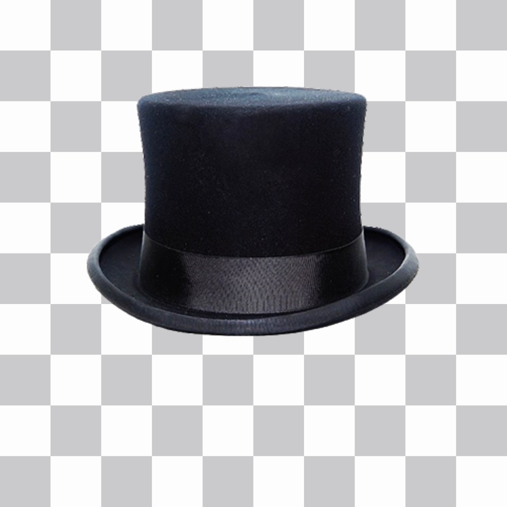 Usar um chapéu alto preto com esta etiqueta elegante ..