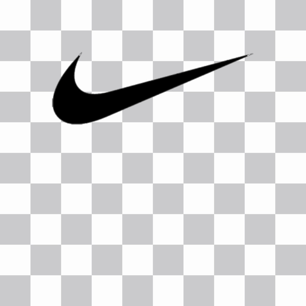etiqueta livre para colar o logotipo da Nike em suas fotos ..