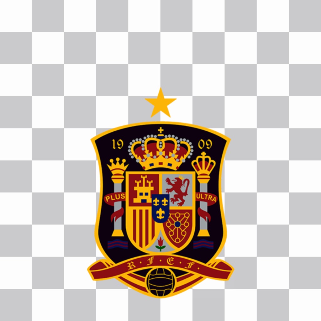 Escudo da equipa de futebol Espanha para suas fotos com este efeito ..