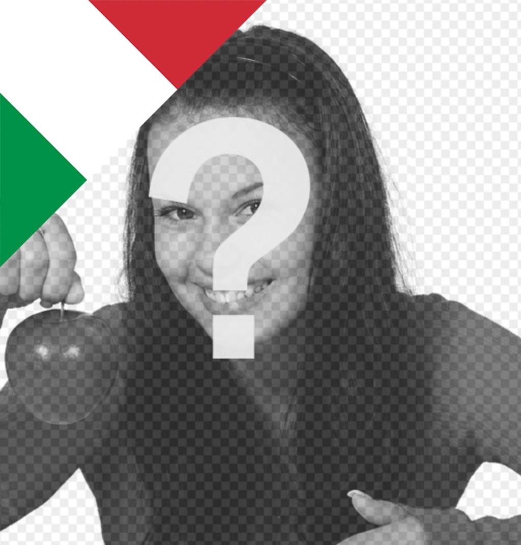 bandeira italiana no canto de suas fotos com este efeito em linha ..