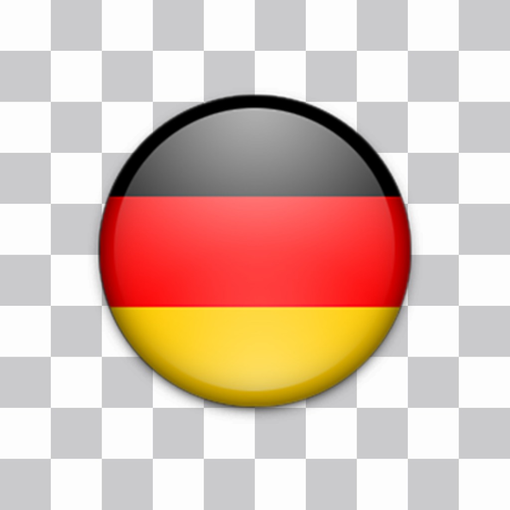 autocolante decorativo de um botão com a bandeira da Alemanha ..