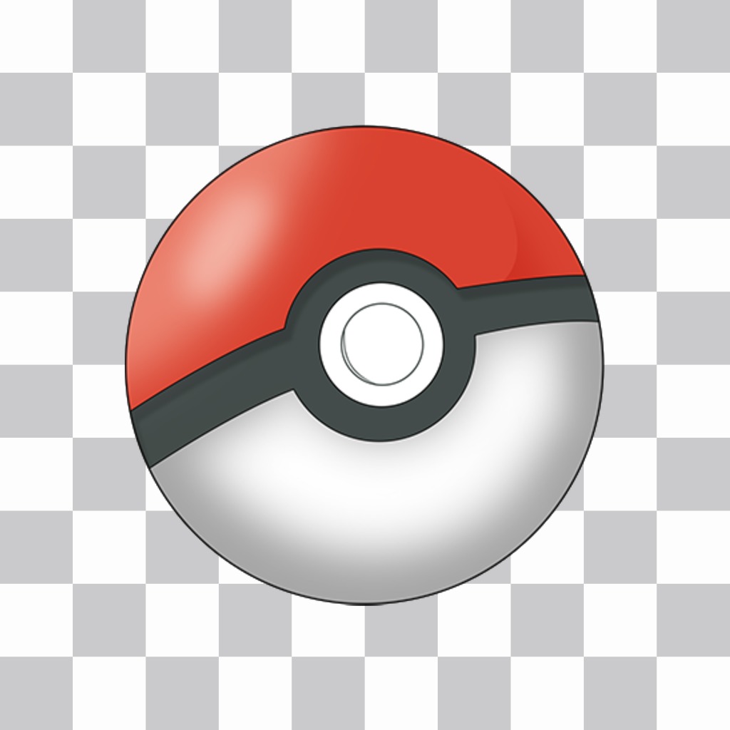 etiqueta livre de um pokeball que você pode colar em suas fotos ..