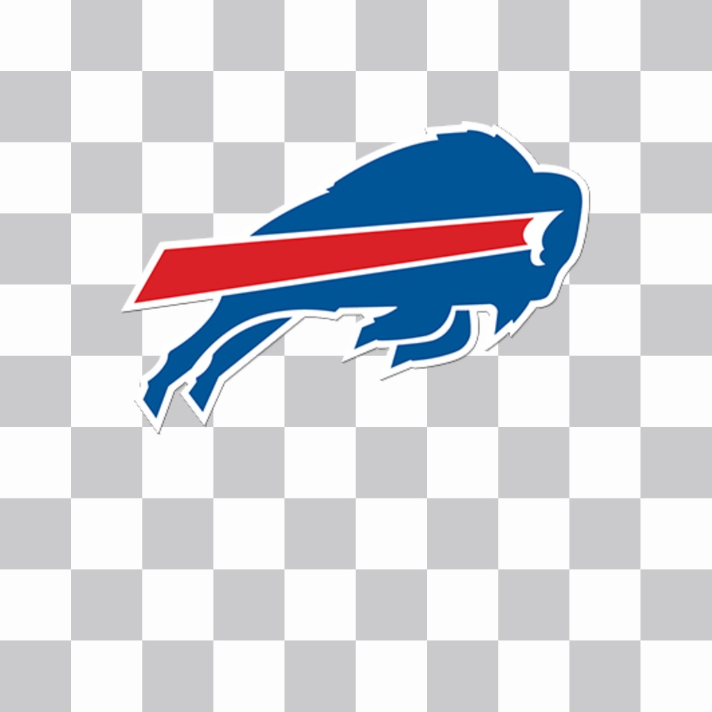 Etiqueta com logotipo de Buffalo Bills que você pode colar em suas fotos ..