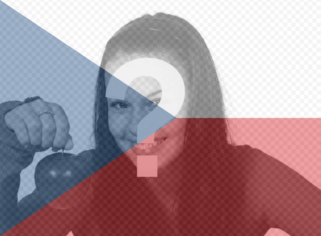 Filtro da bandeira de República Checa para adicionar às suas fotos ..