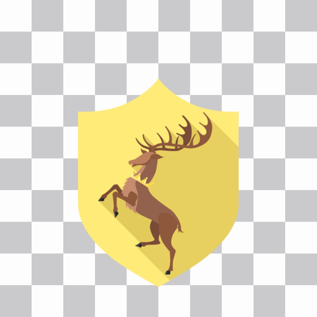 Efeito da foto para adicionar o escudo da Baratheon Casa em suas fotos ..