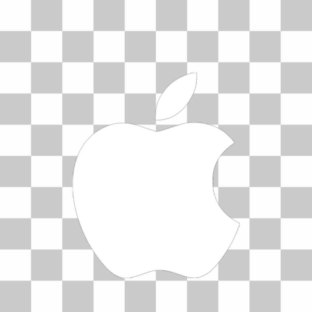 logotipo decorativo etiqueta da Apple para colar em suas fotos ..