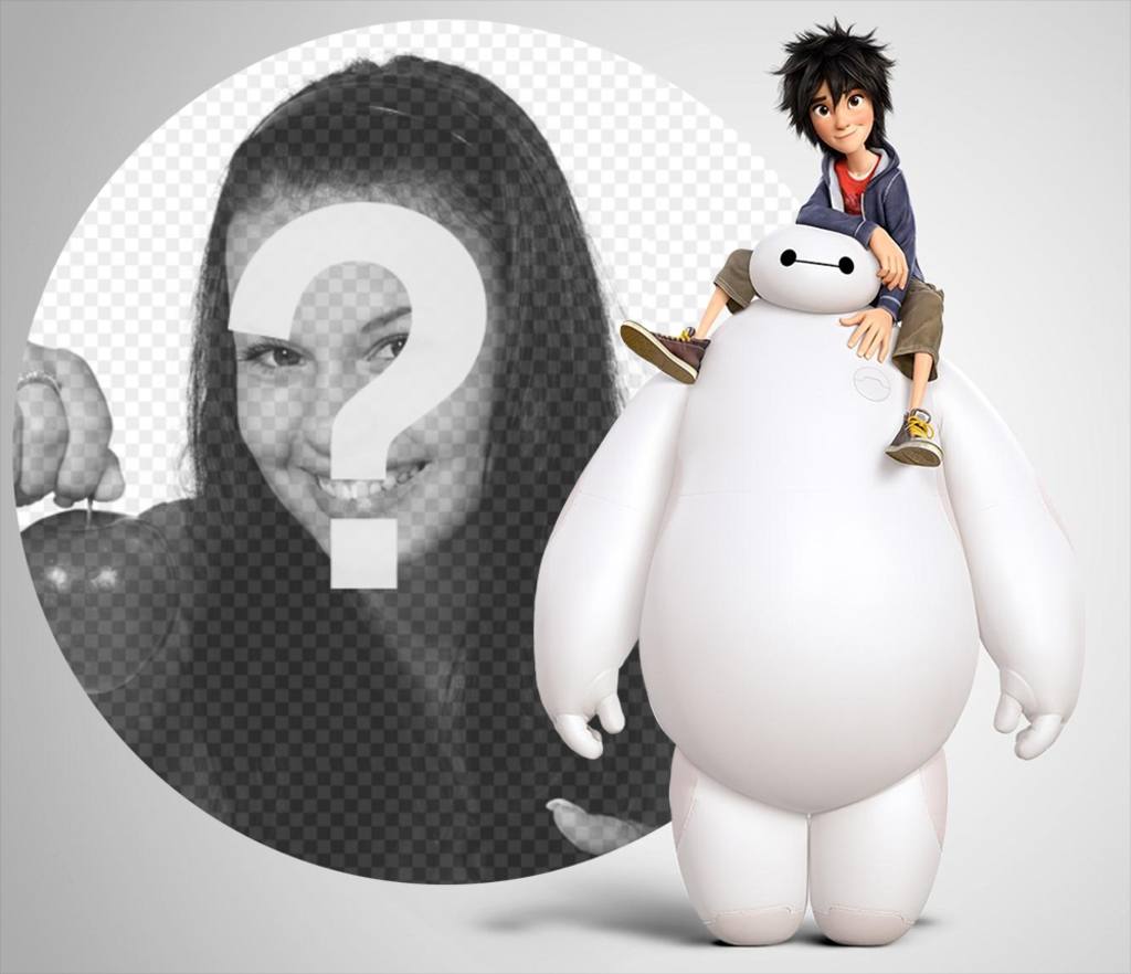 Adicione sua foto de graça com os personagens de Big Hero 6, com efeitos editáveis ​​este efeito ..