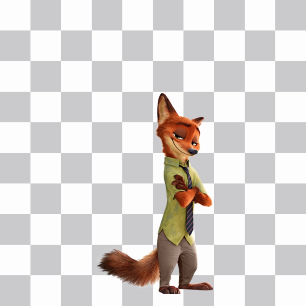 Cole Nick Wilde, a raposa de Zootopia em suas fotos com este efeito ..