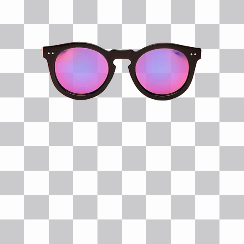 óculos de sol violetas exóticos que você pode colar em suas fotos como ..