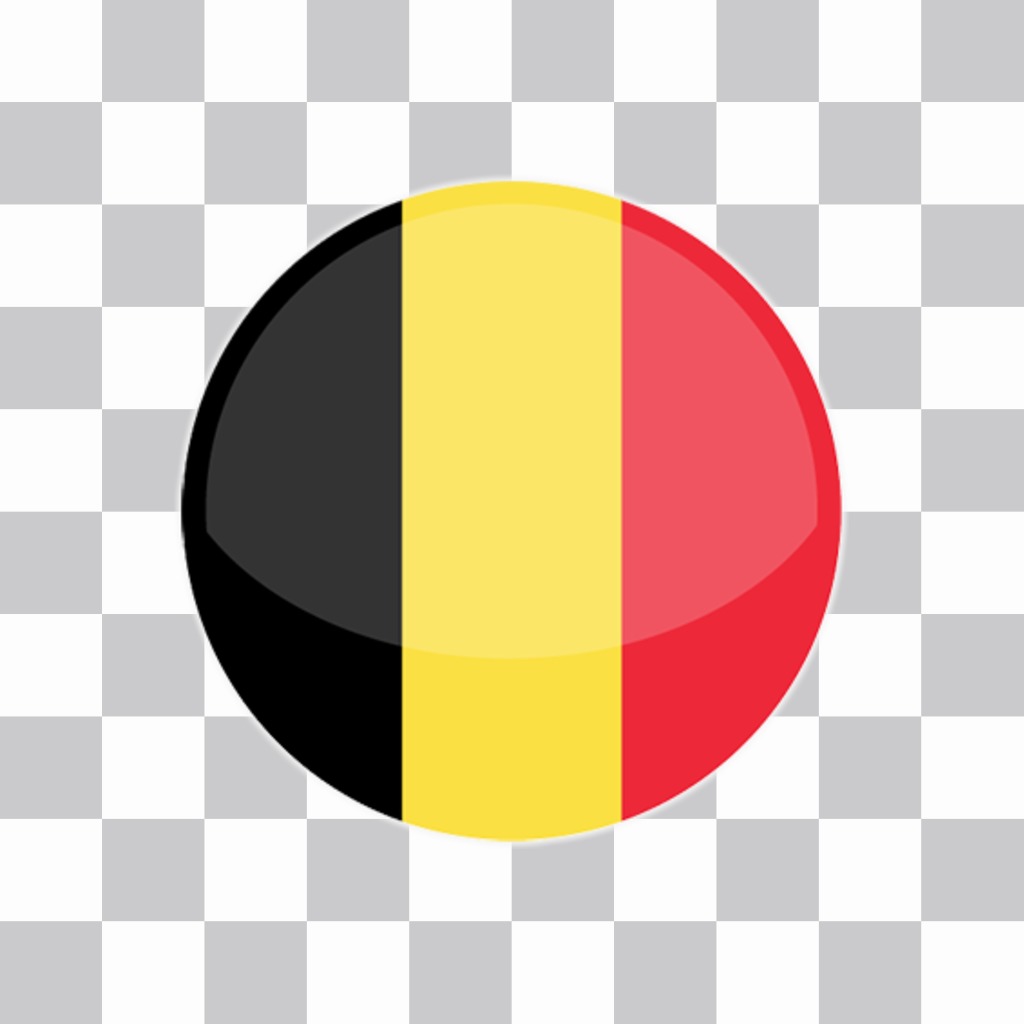 Botão da bandeira de Bélgica para decorar suas fotos de graça ..