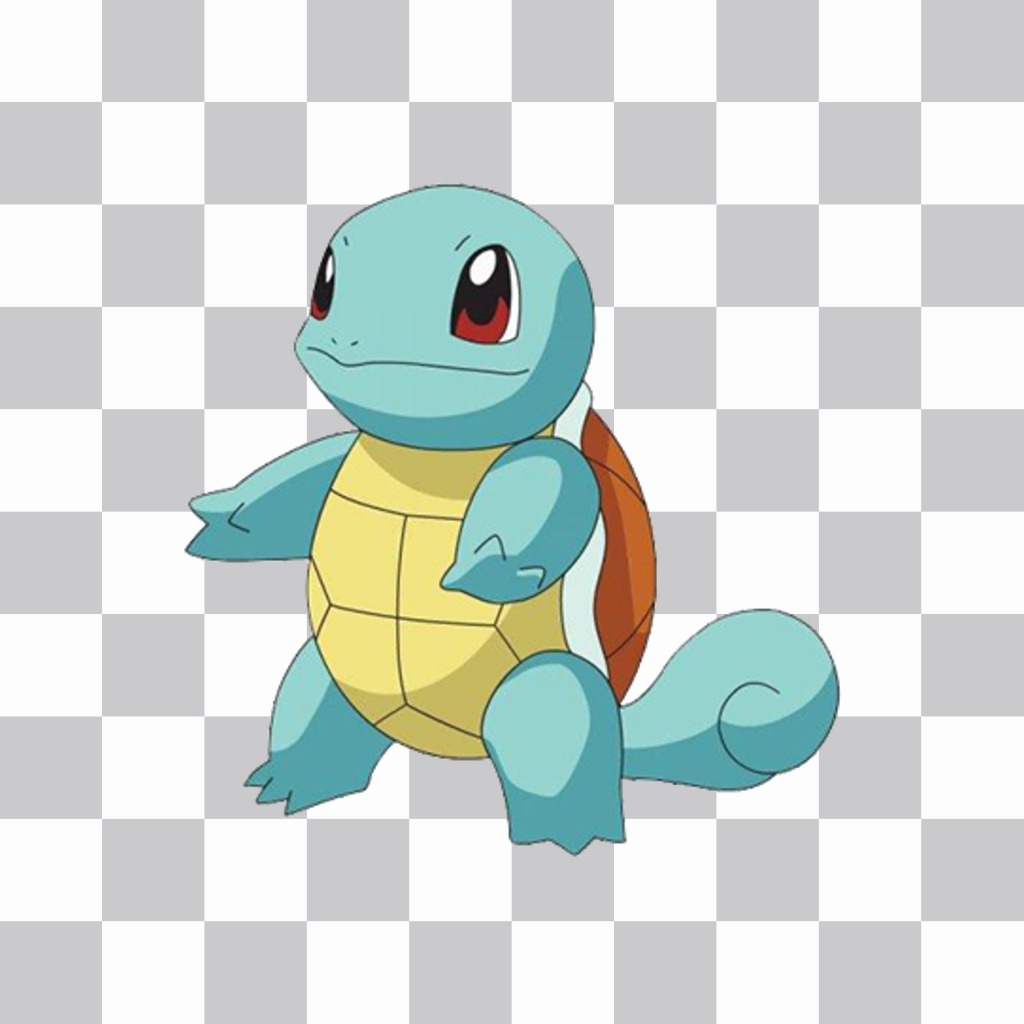 Fotomontagem para adicionar o Pokemon Squirtle em suas fotos para ..