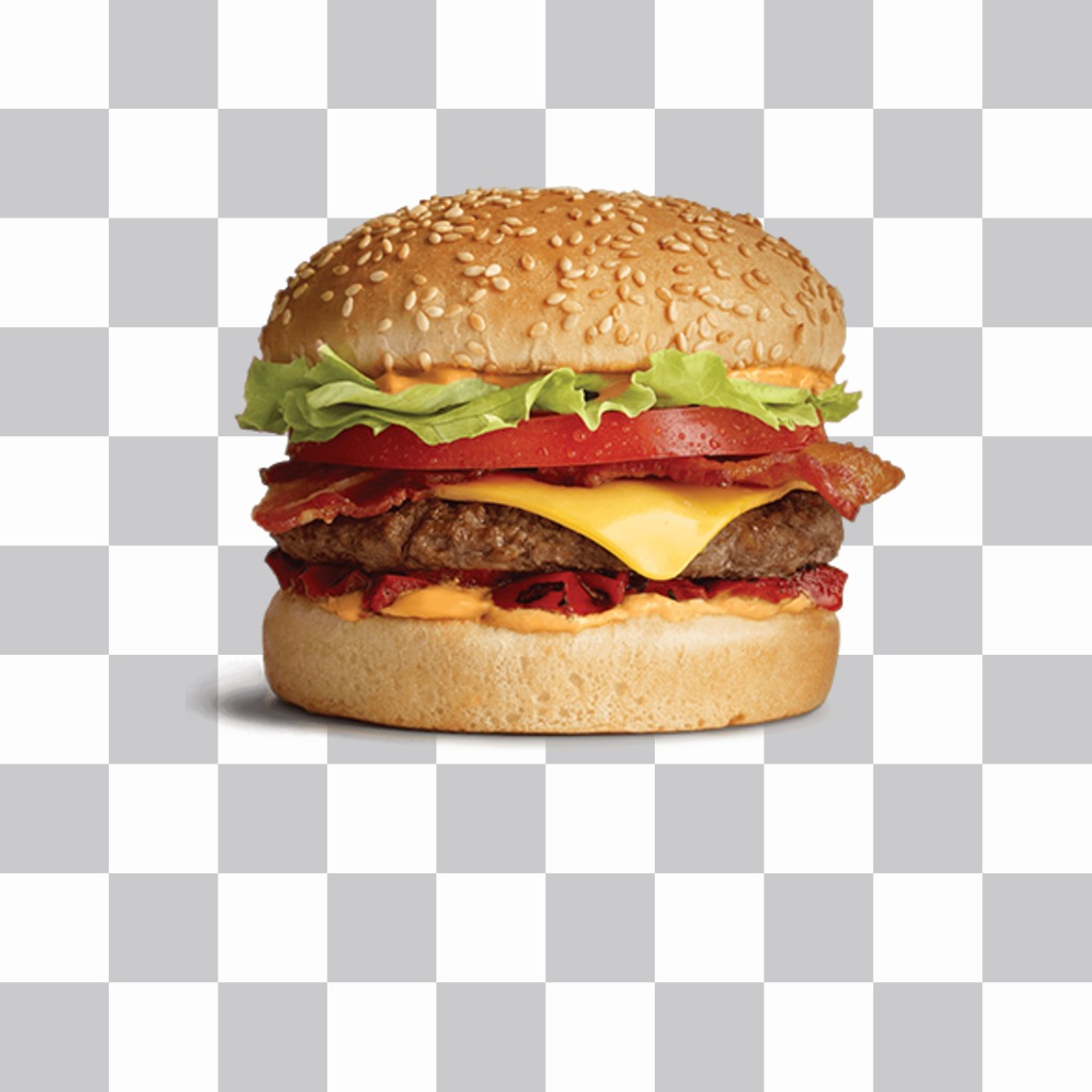 Uma etiqueta hamburger grande para ficar em suas fotos de graça hamburger ..