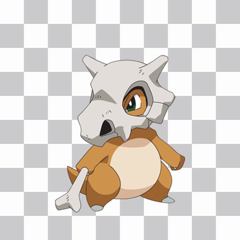 Coloque em suas fotos do Pokemon Cubone como ..