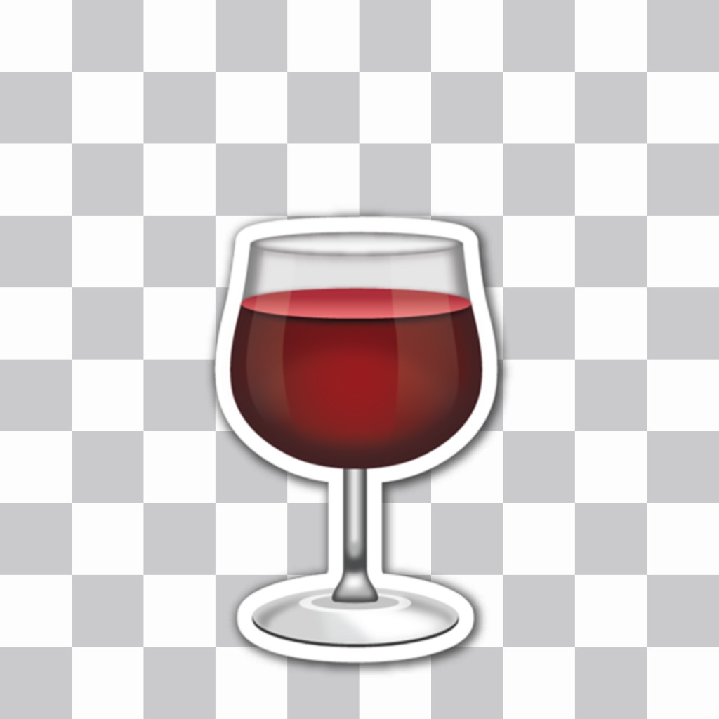 copo de vinho tinto para adicionar suas imagens como uma adesivo decorativo ..