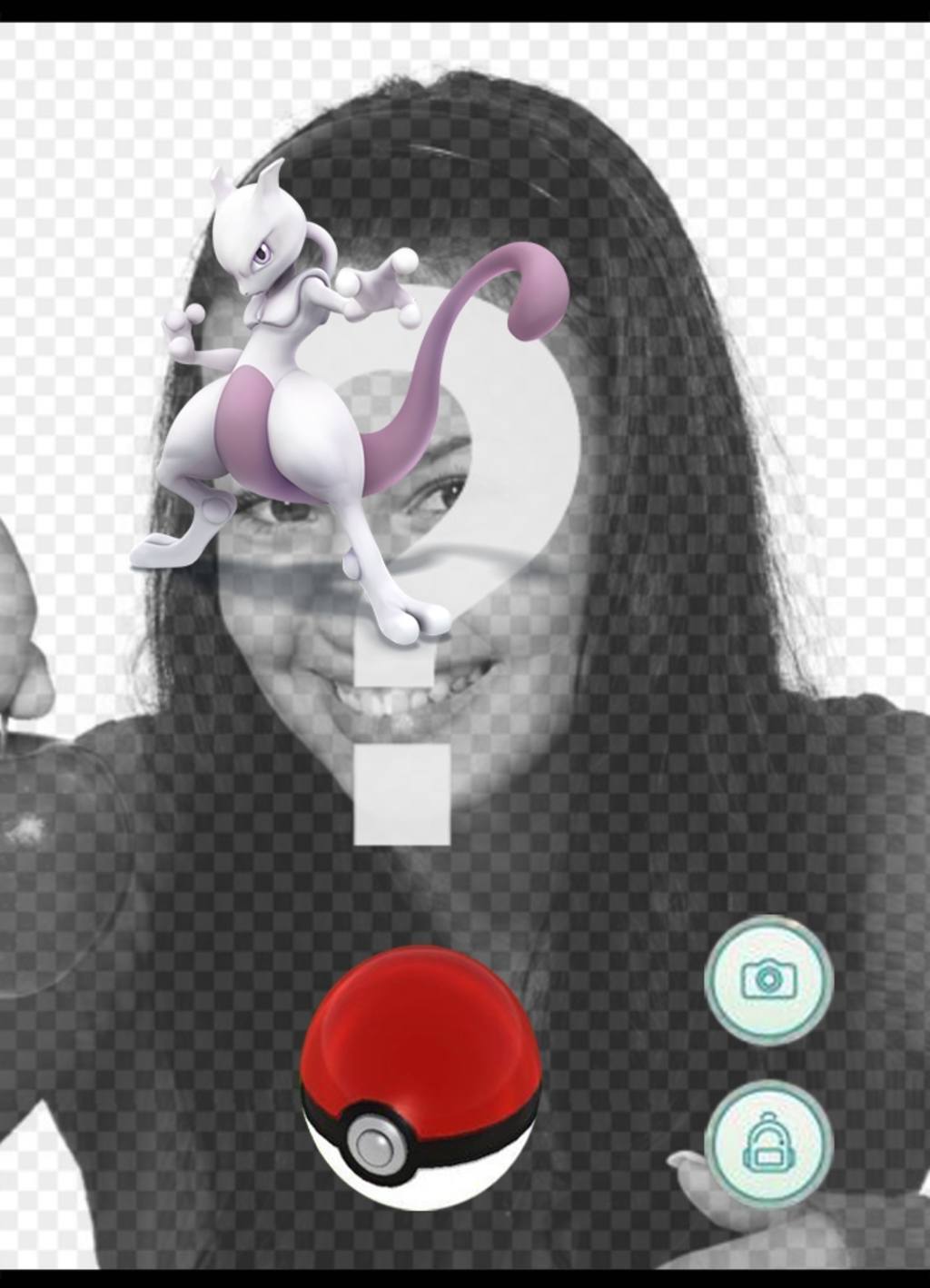 efeito da foto com Mewtwo em Pokemon Go jogo para adicionar seu ..