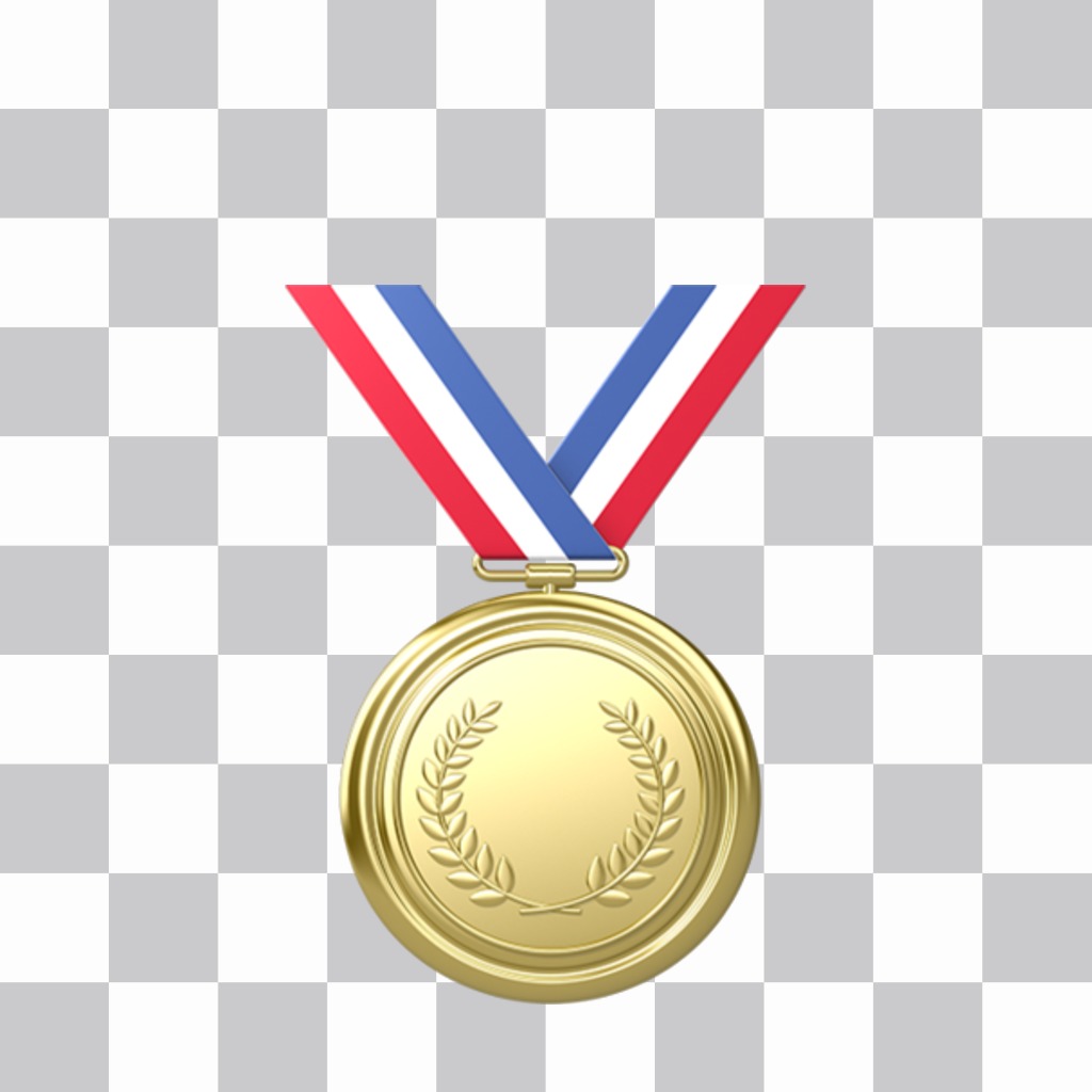 Medalha de ouro para colar suas imagens on-line ..