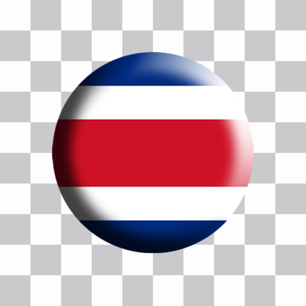 bandeira de Costa Rica em forma de placa para adicionar ao seu efeito fotos ..