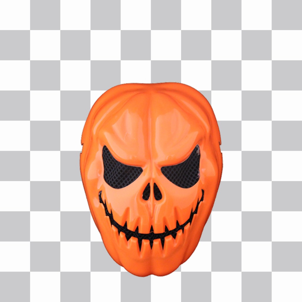 máscara de abóbora para disfarçar-se em suas fotos on-line ..