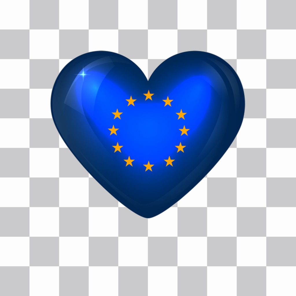 Bandeira da União Europeia sob a forma de..