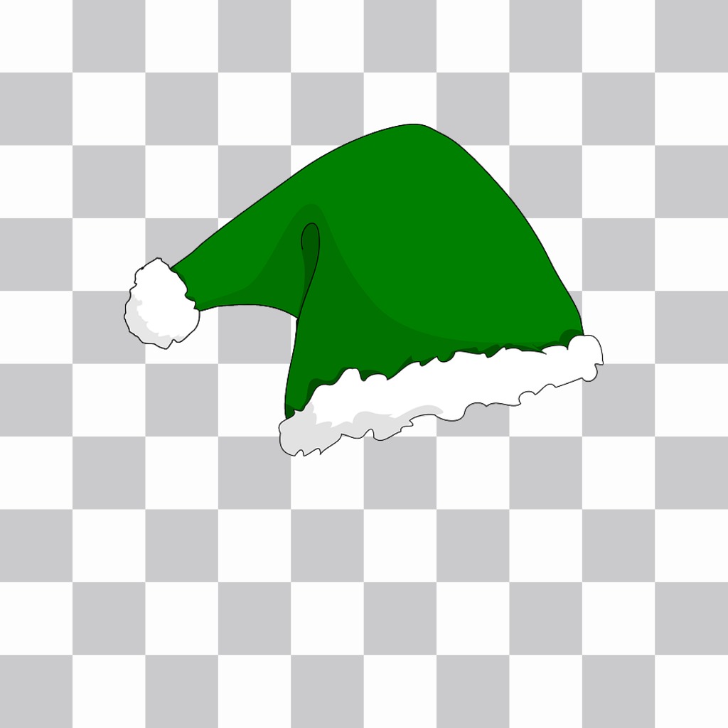 Chapéu de Natal verde..
